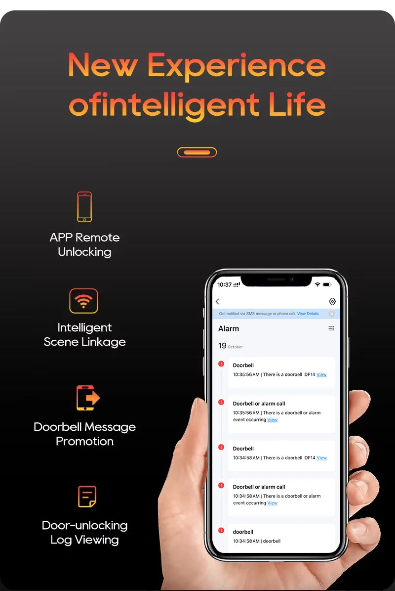 Waterproof 3D face recognition WISHOME WIFI APP RFID Card Code Keyless Smart Electronic Door Lock Aluminum/Glass Sliding Store ARBELLA'S