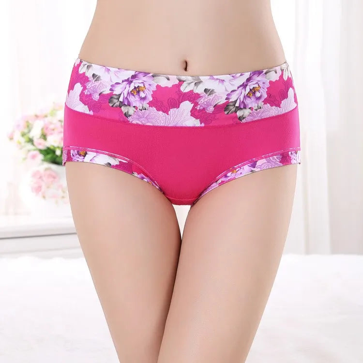 5Pcs Print Panties Women's Underwear Cute Cotton Panties Plus Size Briefs Girl Ladies Lingeries Panty Sexy Underpants For  Women Store ARBELLA'S