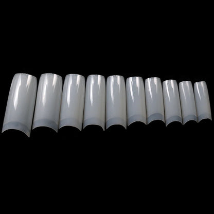 100/500pcs Nails Half French False Nail Art Tips Acrylic UV Gel Manicure Tip Nail French Nail Piece Finished uñas postizas DIY