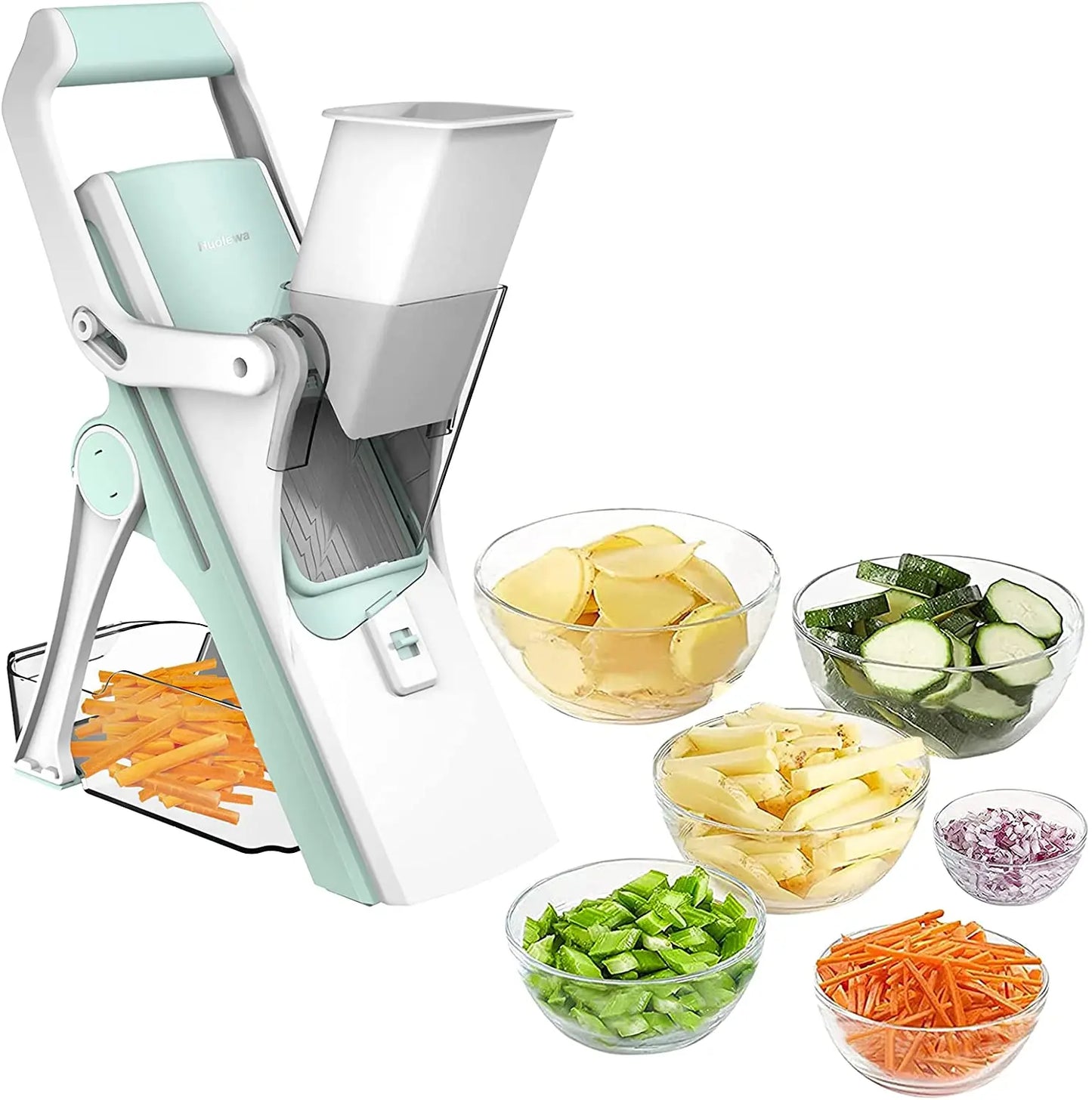 5-in-1 safe multifunctional slicer mandolin manual vegetable cutter radish fries tool kitchen accessories gadget meat cutter