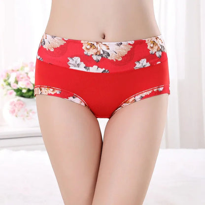 5Pcs Print Panties Women's Underwear Cute Cotton Panties Plus Size Briefs Girl Ladies Lingeries Panty Sexy Underpants For  Women Store ARBELLA'S