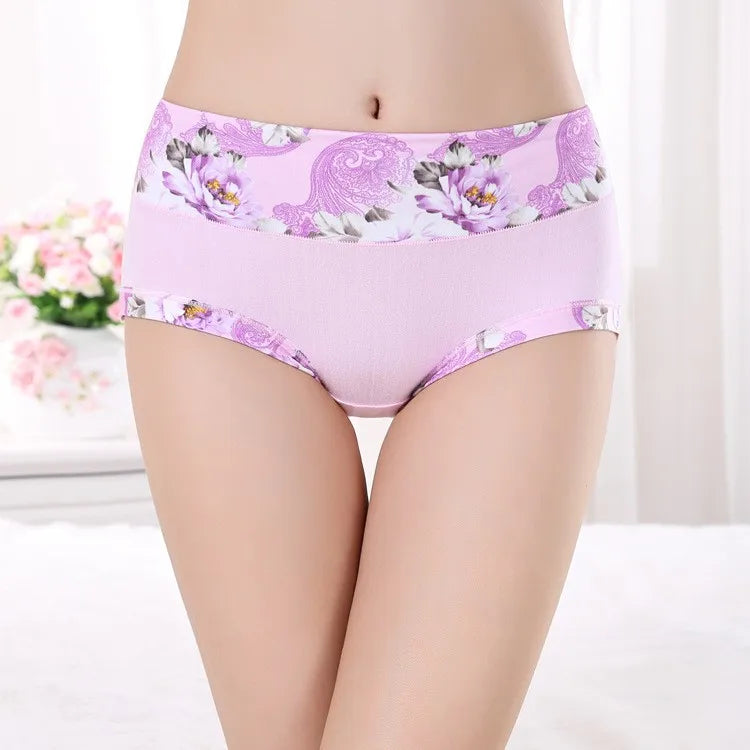 5Pcs Print Panties Women's Underwear Cute Cotton Panties Plus Size Briefs Girl Ladies Lingeries Panty Sexy Underpants For  Women Store ARBELLA'S