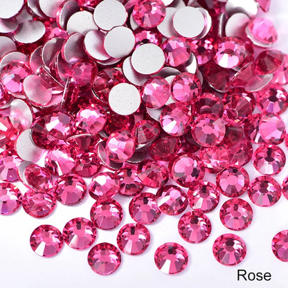 Glitter Non Hotfix Rhinestones Crystal Strass стразы Nail Art Crystals Flatback Gemstones 네일파츠 for costura Nail Charms uñas