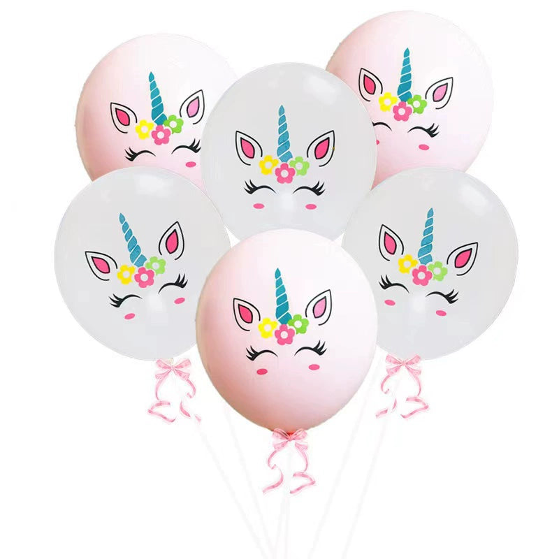 Children's Day Balloon Decoration Cartoon Animal Tiger and Rabbit Latex Birthday Party Birthday Kindergarten Scene Props