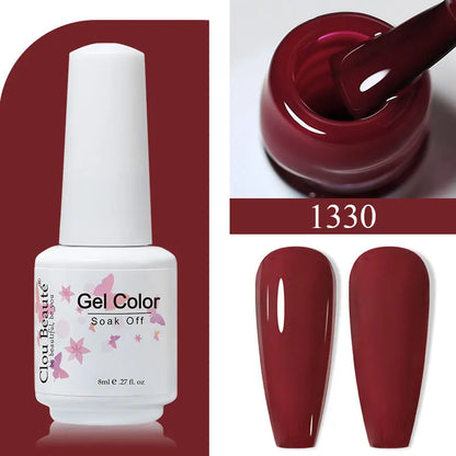 Clou Beaute Gel Polish Organic Nails Semi-permanent Varnish Top Coat UV Nail Polish Set Colors Gellak Nail Gel Art Manicure