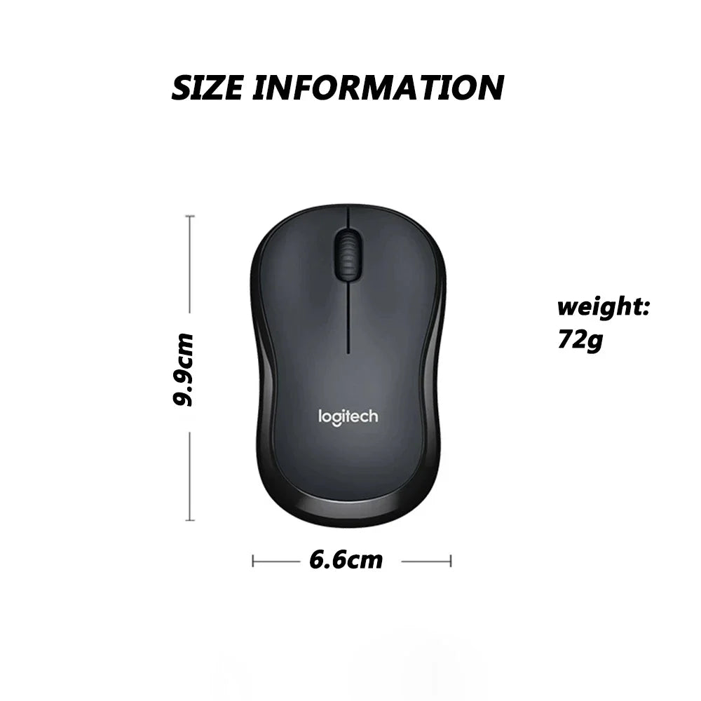 Logitech M240 Wireless Bluetooth Mouse Silent Light Tone Compact Portable Smooth Tracking Mice For Windows Macos Chromeos Office