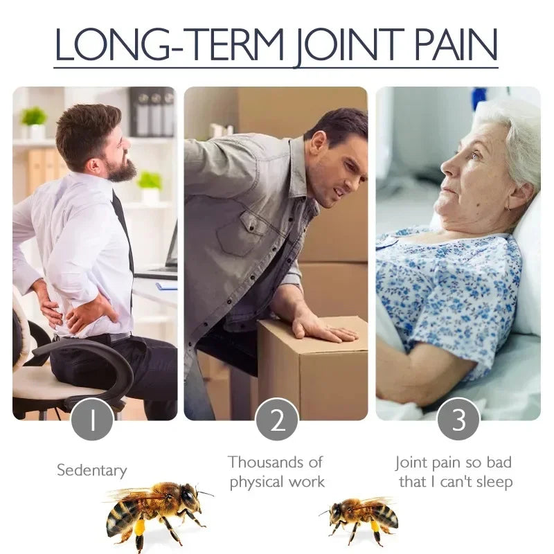 Bee Venom Joint Ointment Relieves Pain in The Lumbar Spine Hands Feet Joints Shoulders and Neck. Massage Care Cream