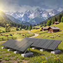 RVPOZWER Bifacial Solar Panel 16BB N-Type Mono Cells High-Efficiency PV Power for Home Rooftop Off-Grid Outdoor Camping Farm 200W/400W/800W 6