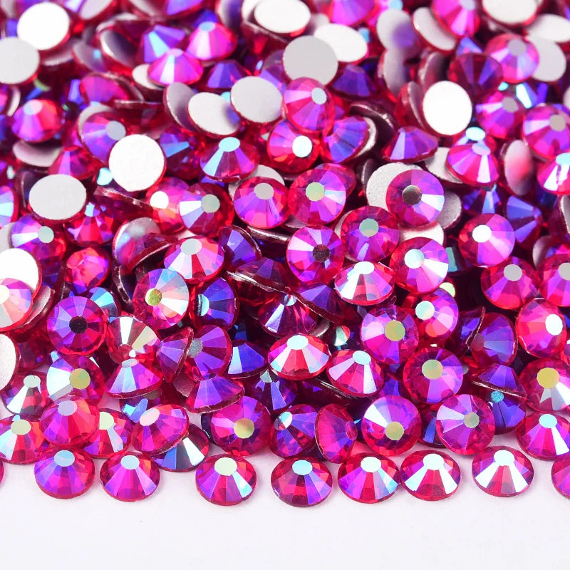 Glitter Non Hotfix Rhinestones Crystal Strass стразы Nail Art Crystals Flatback Gemstones 네일파츠 for costura Nail Charms uñas