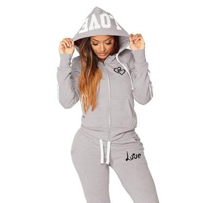 Fashion Women tracksuits Sports Wear Jogging Suits Ladies Hooded Tracksuit Set Clothes Hoodies+Sweatpants Sweat Suits Store ARBELLA'S