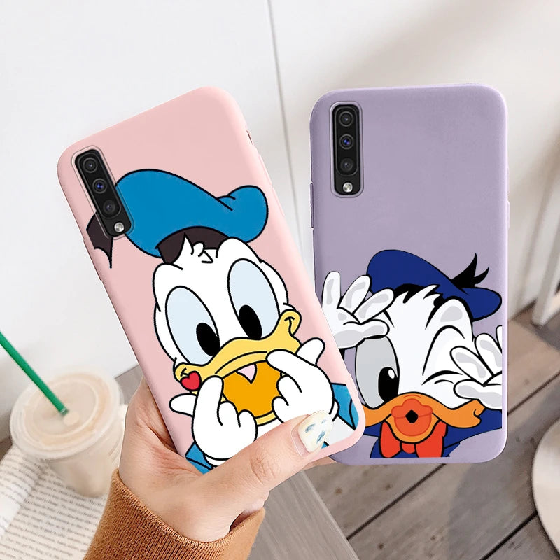 for Samsung Galaxy A50 A70 A50S A30S A 30S 50 50S 70 Phone Case Cute Minnie Mickey Donald Daisy Duck Stitch Soft Silicone Cover