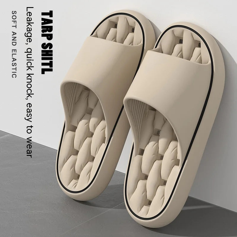 New Slippers Women Indoor Floor Flat Shoes Summer Non-slip Flip Flops Bathroom Comfortable Home Slippers Slides Soft Store ARBELLA'S