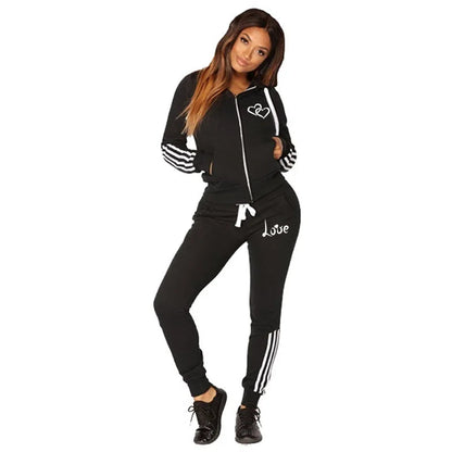 Fashion Women tracksuits Sports Wear Jogging Suits Ladies Hooded Tracksuit Set Clothes Hoodies+Sweatpants Sweat Suits Store ARBELLA'S
