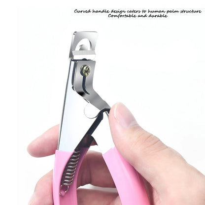 1PC Colors U-shaped Fake Nail Cutter Clippers 13*9cm Professional Acrylic False Clippers DIY Guillotine Cut Manicure Knife Tool*