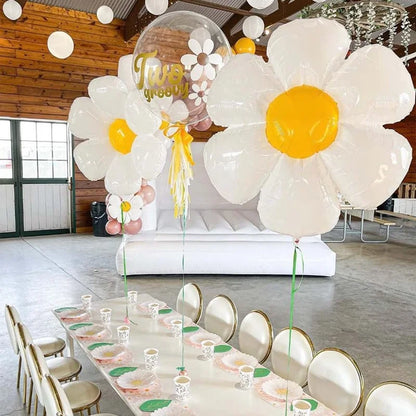 1/3 Uds. Globos de flores de Margarita globo de girasol de varios tamaños globo de helio para niños cumpleaños verano decoración del banquete de boda Baby Shower