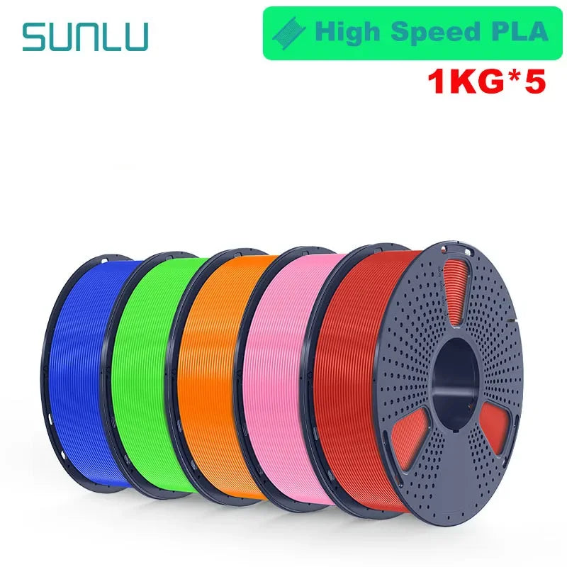 SUNLU PLA/PLA+/PETG/SILK/PLA Matte/ PLA Meta Filament 5KG 1KG/ Roll 1.75mm +/-0.02MM 3D Printer Filament Neatly Wound Filament