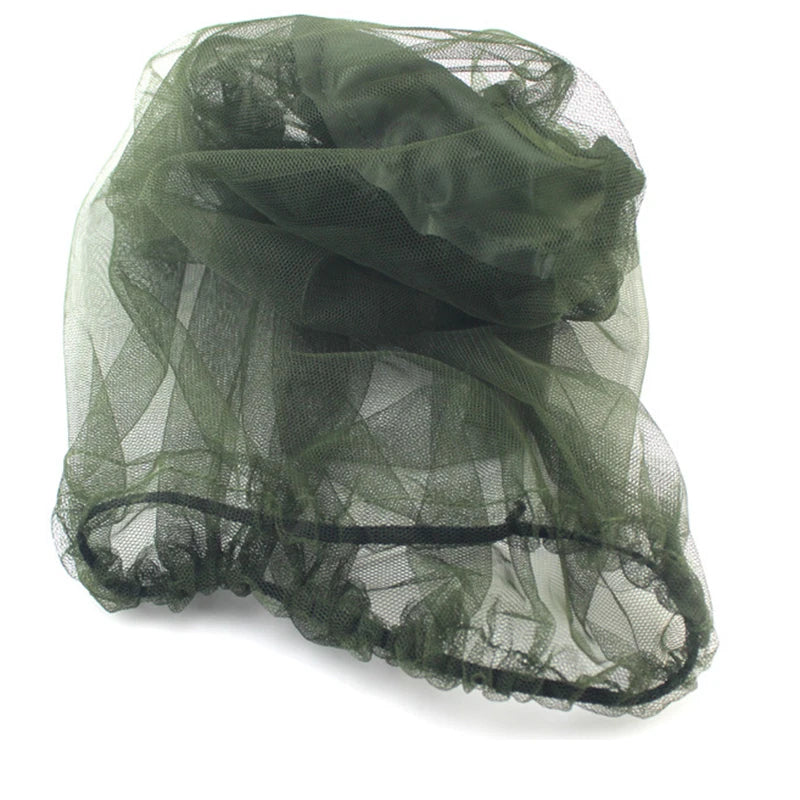 Outdoor Head Face Mask Hat Net Cover Anti-mosquito Cover Mosquito Net Cap Travel Breathable Head Mesh Covers Fishing Caps