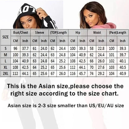 Fashion Women tracksuits Sports Wear Jogging Suits Ladies Hooded Tracksuit Set Clothes Hoodies+Sweatpants Sweat Suits Store ARBELLA'S