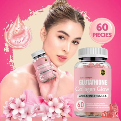 60pcs Glutathione Whitening, Collagen, Glowing, Anti-aging, Skincare, Shaping, Remove Melanin Antioxidant