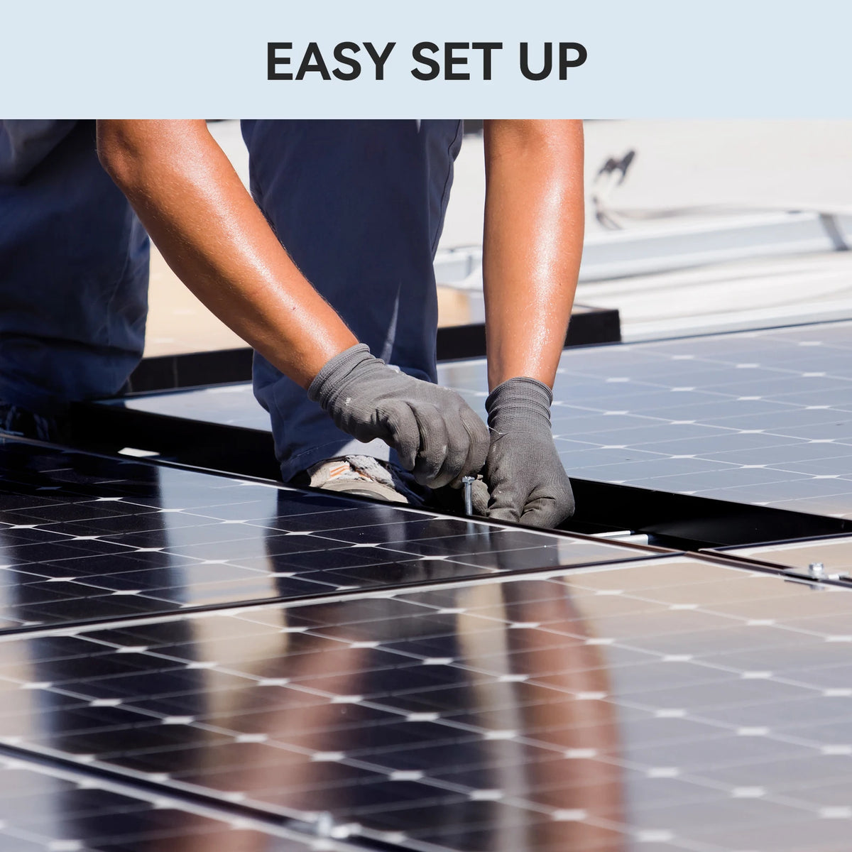 RVPOZWER 300W High Efficiency 25% Solar Panel 10BB N-Type Cell for Home Rooftop RV Motorhome and Off Grid Applications 4