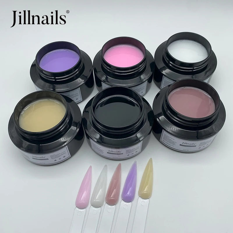 Jillnails 50ml Natural Nails Gel Builder Extension Nail Gel Building Self Leveling 50g