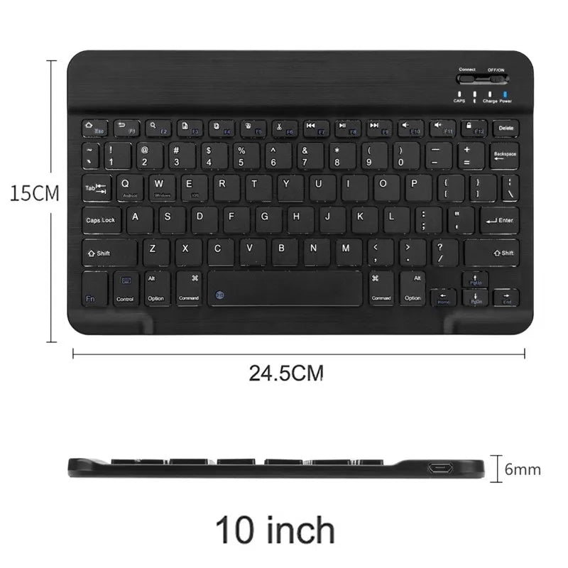 10 Inch Bluetooth Keyboard French Spanish Russian Arabic AZERTY Thai Keyboard Wireless Universal For IPad Tablet Pro 9.7 Android