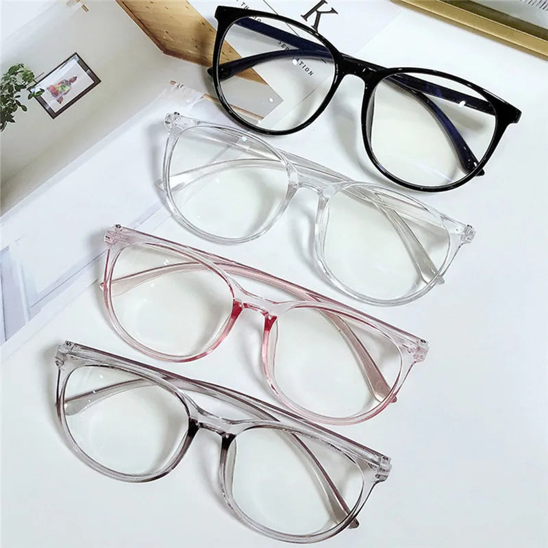 Fashion Vintage Anti Blue Light Glasses Office Computer Goggles Unisex Round Frame Anti Radiation Video Gaming Eyewear Men Women