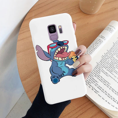 For Samsung Galaxy S9 S 9 Plus Camera Protect Soft Cover Silicone Cute Cartoon Lilo Stitch Phone Case Funda For Samsung S9+ Capa