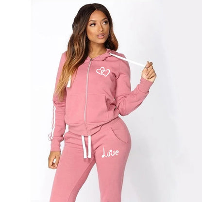 Fashion Women tracksuits Sports Wear Jogging Suits Ladies Hooded Tracksuit Set Clothes Hoodies+Sweatpants Sweat Suits Store ARBELLA'S