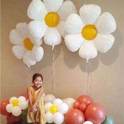 1/3 Uds. Globos de flores de Margarita globo de girasol de varios tamaños globo de helio para niños cumpleaños verano decoración del banquete de boda Baby Shower