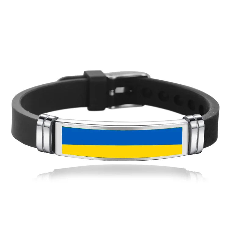 New Arrived National Flag Bracelet for Men Portugal Spain Belgium Germany Venezuela France Poland Brazil Canada USA Bangle Gift