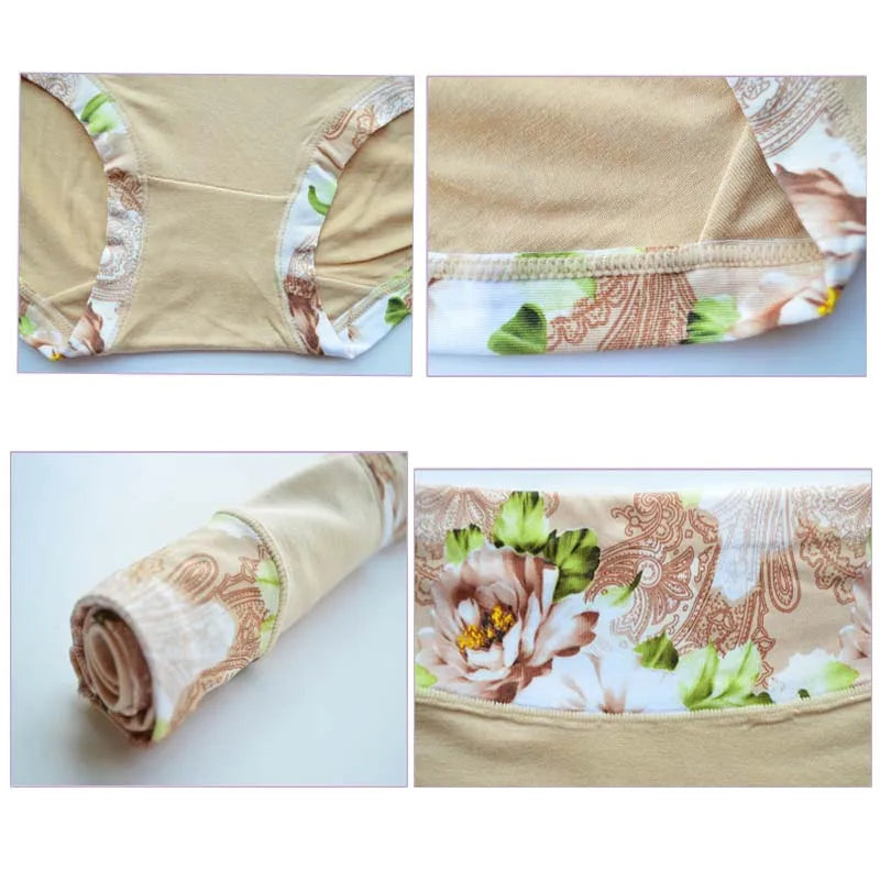 5Pcs Print Panties Women's Underwear Cute Cotton Panties Plus Size Briefs Girl Ladies Lingeries Panty Sexy Underpants For  Women Store ARBELLA'S