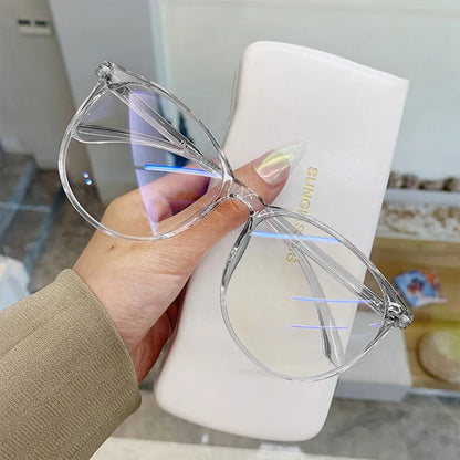 Fashion Vintage Anti Blue Light Glasses Office Computer Goggles Unisex Round Frame Anti Radiation Video Gaming Eyewear Men Women