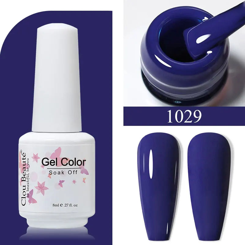 Clou Beaute Gel Polish Organic Nails Semi-permanent Varnish Top Coat UV Nail Polish Set Colors Gellak Nail Gel Art Manicure