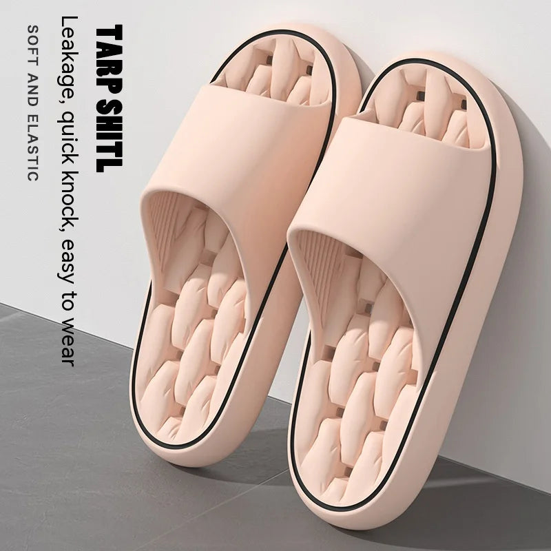 New Slippers Women Indoor Floor Flat Shoes Summer Non-slip Flip Flops Bathroom Comfortable Home Slippers Slides Soft Store ARBELLA'S