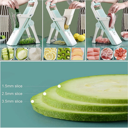 5-in-1 safe multifunctional slicer mandolin manual vegetable cutter radish fries tool kitchen accessories gadget meat cutter