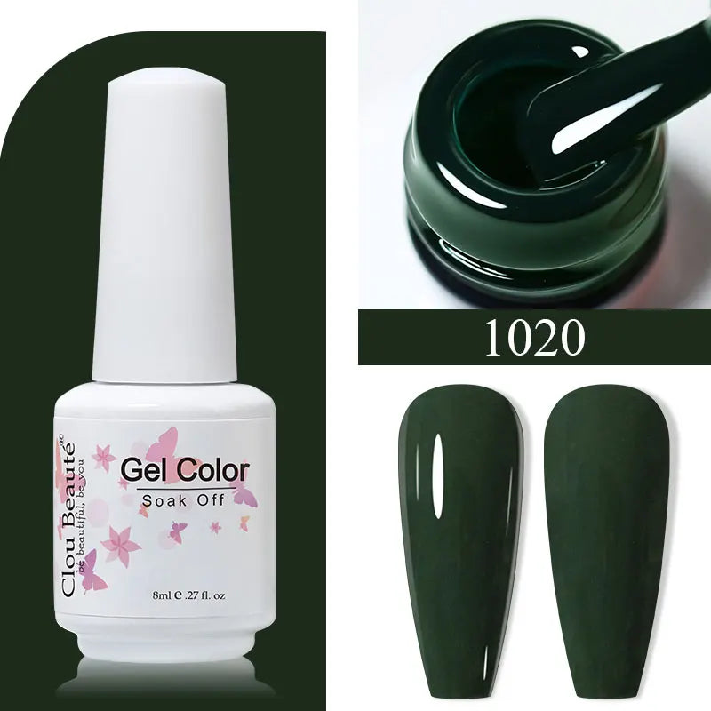 Clou Beaute Gel Polish Organic Nails Semi-permanent Varnish Top Coat UV Nail Polish Set Colors Gellak Nail Gel Art Manicure