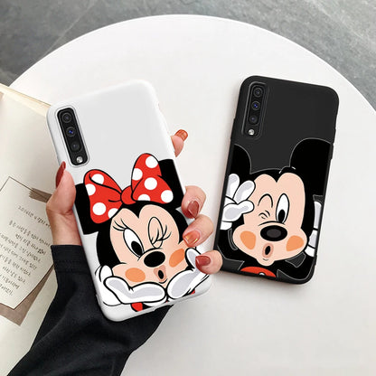 for Samsung Galaxy A50 A70 A50S A30S A 30S 50 50S 70 Phone Case Cute Minnie Mickey Donald Daisy Duck Stitch Soft Silicone Cover