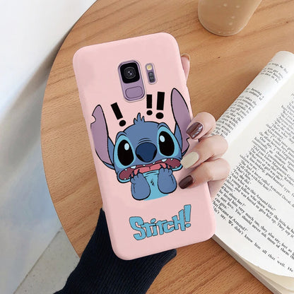 For Samsung Galaxy S9 S 9 Plus Camera Protect Soft Cover Silicone Cute Cartoon Lilo Stitch Phone Case Funda For Samsung S9+ Capa