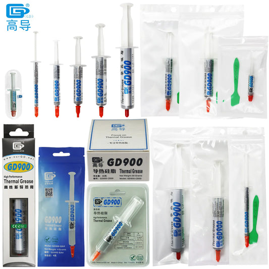 Net Weight 1/3/7/15/30 Grams Gray GD900 Thermal Conductive Grease Paste Plaster Heat Sink Commpound for CPU LED SSY BAS BR BX CB