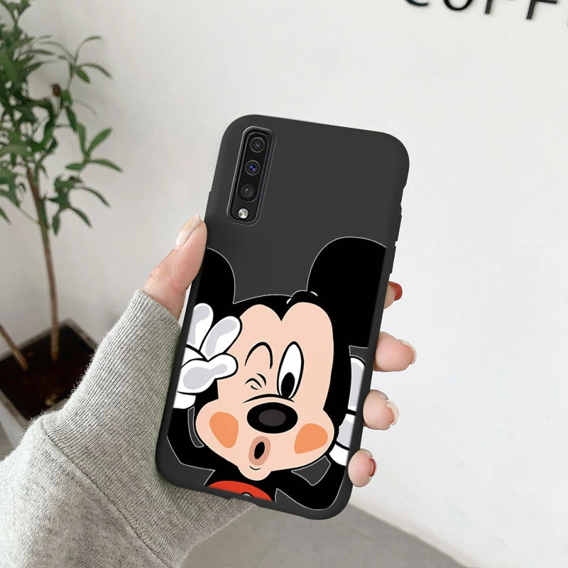 for Samsung Galaxy A50 A70 A50S A30S A 30S 50 50S 70 Phone Case Cute Minnie Mickey Donald Daisy Duck Stitch Soft Silicone Cover