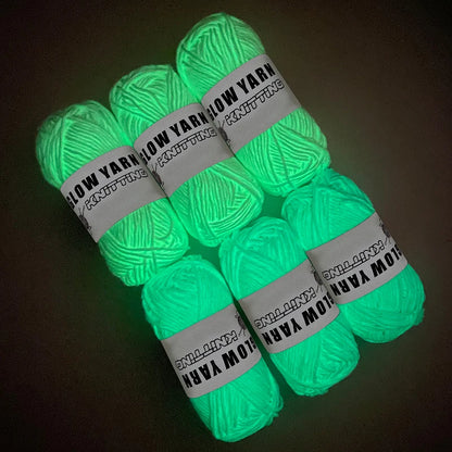 50g Novel Functional Yarn Glow In The Dark Luminous Yarn Hand Knitting Carpet Sweater Hat Wool Glowing Yarn Sewing Accessories