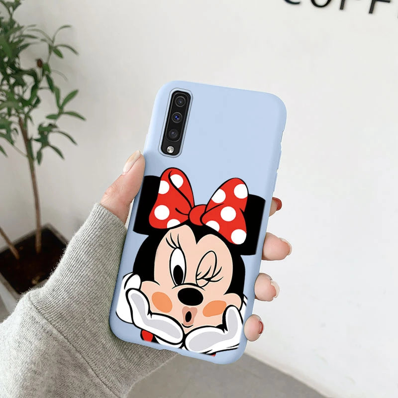 for Samsung Galaxy A50 A70 A50S A30S A 30S 50 50S 70 Phone Case Cute Minnie Mickey Donald Daisy Duck Stitch Soft Silicone Cover