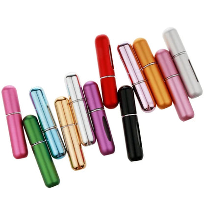 10pcs/lot 5ml Mini Refillable Perfume Bottle with Spray Scent Pump Empty Cosmetic Container Atomizer Bottle For Travel Tool