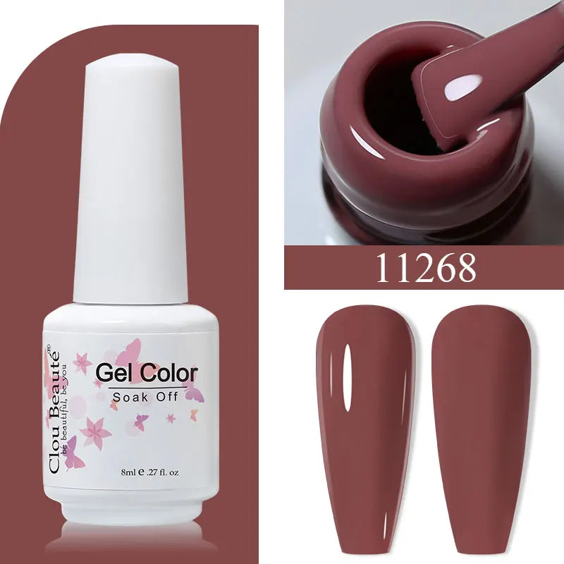 Clou Beaute Gel Polish Organic Nails Semi-permanent Varnish Top Coat UV Nail Polish Set Colors Gellak Nail Gel Art Manicure