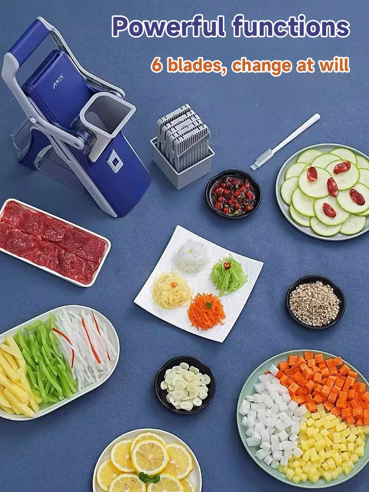 Vegetable Cutter Potato French Fries Graters Manual Shredder Kitchen Accessories Gadget Multifunctional Vegetable Slicer Chopper