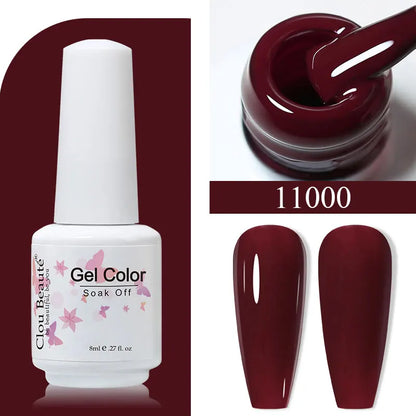 Clou Beaute Gel Polish Organic Nails Semi-permanent Varnish Top Coat UV Nail Polish Set Colors Gellak Nail Gel Art Manicure