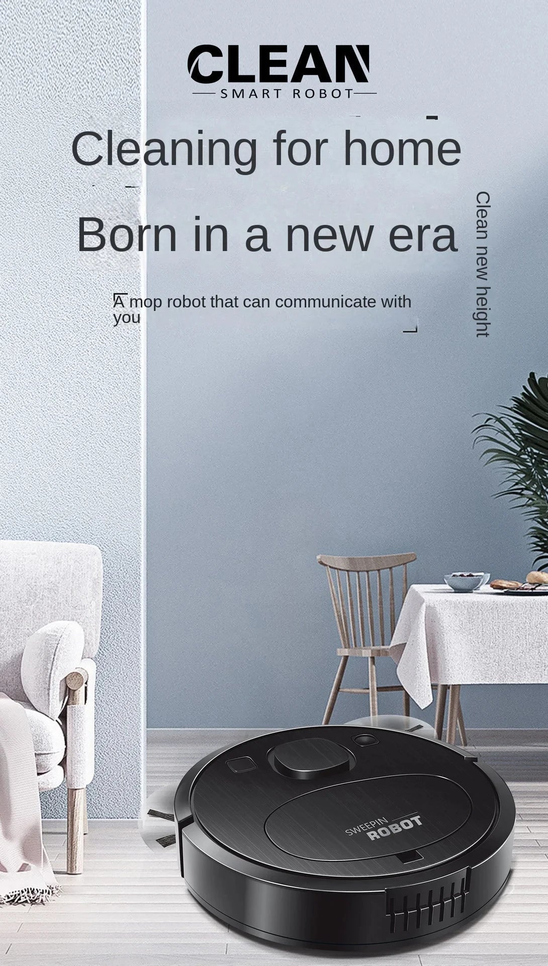 Xiaomi Smart Sweeping Floor Robot Ultra-quiet Remote Control Vacuum Cleaner Carpet Wireless Mopping Machine For Home Office Use Store ARBELLA'S