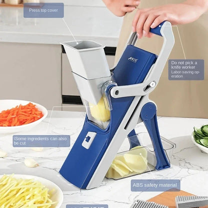 Vegetable Cutter Potato French Fries Graters Manual Shredder Kitchen Accessories Gadget Multifunctional Vegetable Slicer Chopper