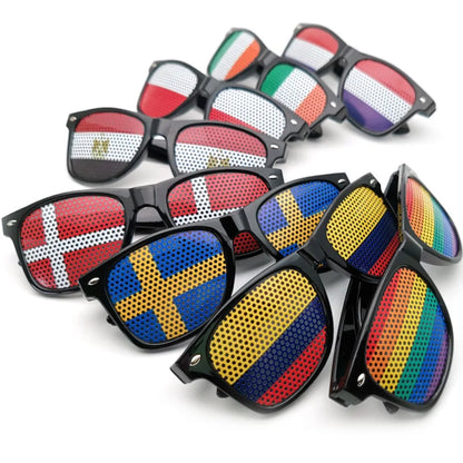 National Flag Sunglasses Men Football Basketball Game Baseball Match Decorative Glasses Women Festival Independence Day Eyewear